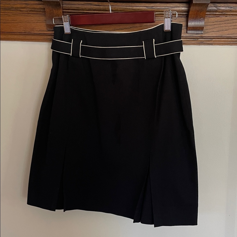 Back Pleated Skirt with Matching Belt - Picture 2 of 6